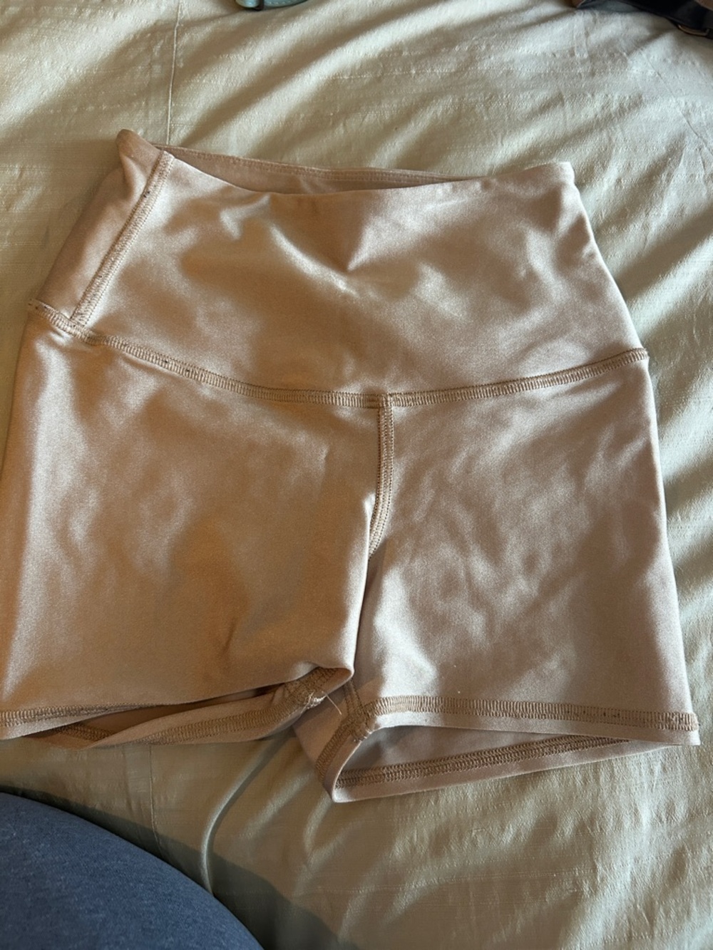 Tiger friday High-Waist gold Athletic Bike Shorts